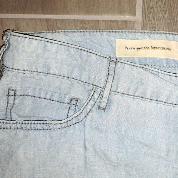 Anthopologie Pilcro & the Letterpress Chambray Wide Leg Pants. Size 31. - Picture 5 of 11